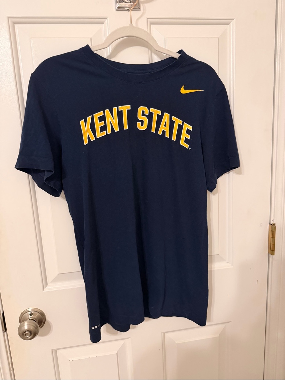 Nike Navy and Gold Kent State Tee